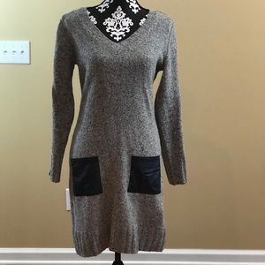Tommy Hilifiger Gray Petite Sweater Dress